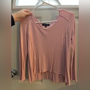 Pink long sleeve shirt